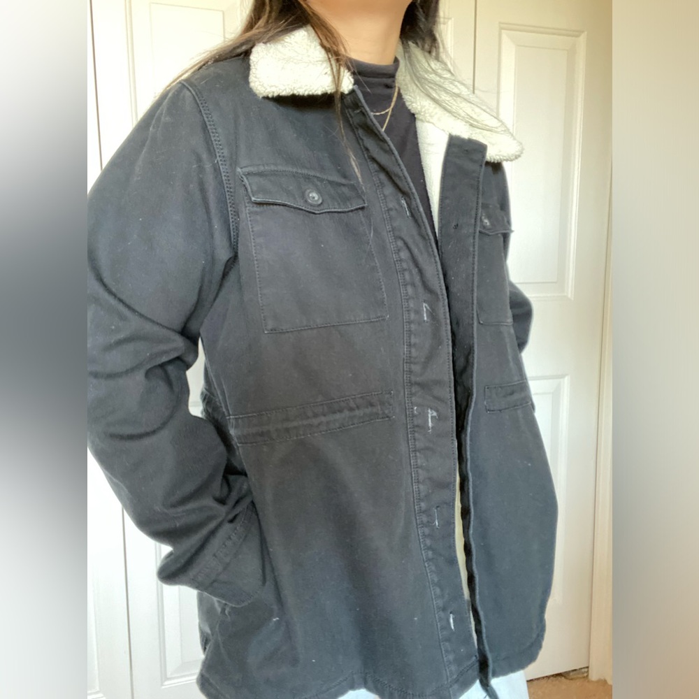 Black Oversized Utility Jacket - image 4